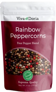 Rainbow Peppercorns - Four Peppercorn Blend, Whole Black, Green, Pink and White - Picture 1 of 4