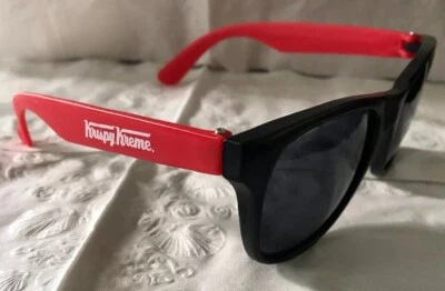 Gafas de sol Krispy Kreme negras y rojas de plástico UV edición limitada publicidad nuevas Foto 1 de 4