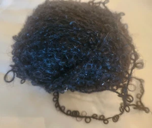 Etiqueta que falta hilo de bucle mohair negro - Imagen 1 de 2