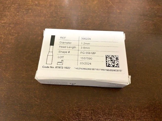 Brocas de carboneto Midwest Dentsply Sirona FG 558, aderência por fricção (100 brocas) 386228 - Imagem 1 de 1