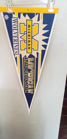 MICHIGAN WOLVERINES BIG 10  RETRO VINTAGE FELT PENNANT 2/12/23 Cover