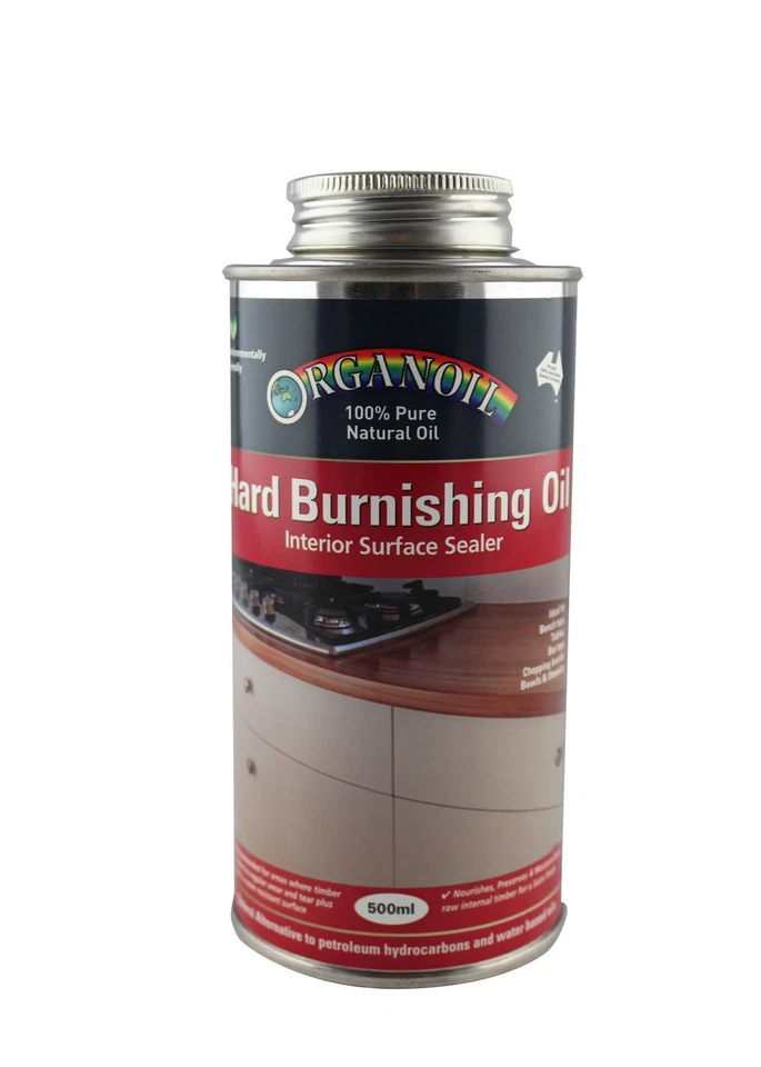 Organoil Hard Burnishing Oil for Timber Benches 500ml Dented Can