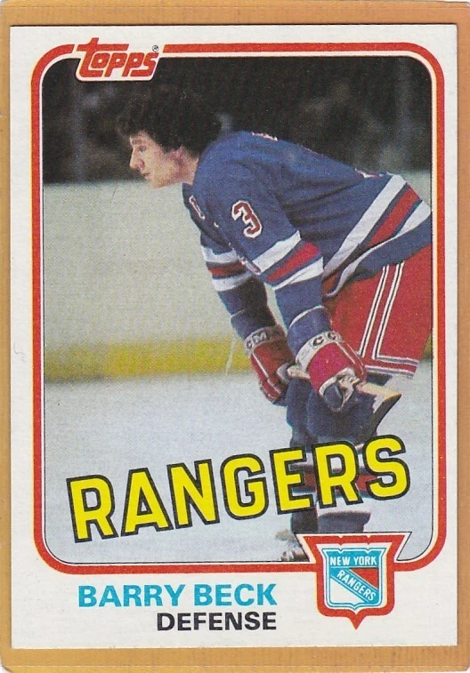 1981-82 TOPPS HOCKEY BARRY BECK #3 RANGERS NM *A15122 - Image 1 of 1