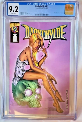 DARKCHYLDE WIZARD #1/2 w/COA IMAGE COMIC 1997 CGC 9.4 WP Mail -Away Exclusive - Image 1 of 3