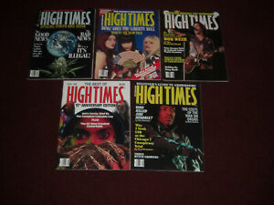  High Times  Magazines 1990 & 1991 lot of 5 Lot #1