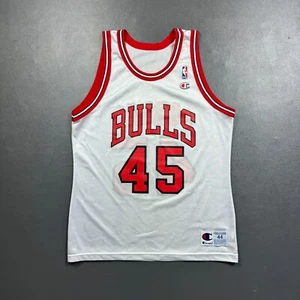 100% Authentic Michael Jordan Vintage Champion 94 95 #45 Bulls Jersey Size 44 - Picture 1 of 6