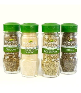 McCormick Gourmet Organic Garlic & Herbs Everyday Basics Variety Pack Oregano - Picture 1 of 2