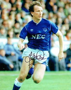Trevor STEVEN Signed Autograph 10x8 EVERTON Photo C + Dealer COA - Picture 1 of 1