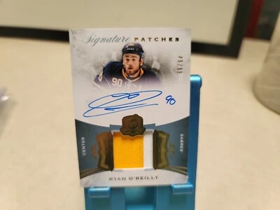 2014 Upper Deck Signature Patches Ryan O'reilly Auto /99 T9258 Has some wear - Image 1 of 4
