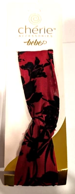 Cherie Accessories Bebe  Baby Headband Red & Black Crushed Velvet - Image 1 of 2