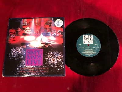 SIMPLE MINDS  PROMISED YOU A MIRACLE +1  U.K   10" LIMITED EDITION WITH POSTER - Image 1 of 3