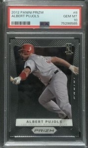 2012 PANINI PRIZM #8 ALBERT PUJOLS CARDINALS PSA 10