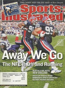 BUFFALO BILLS DEFENSE SAM ADAMS 2003 SPORTS ILLUSTRATED 3X ALL PRO TEXAS A&M