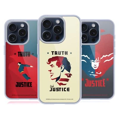 FUNDA DE GEL SUAVE OFICIAL SUPERMAN DC COMICS ARTE DE PERSONAJES PARA TELÉFONOS APPLE iPHONE Foto 1 de 4