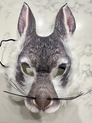 Rabbit Face Mask Adults Teens Halloween  - Image 1 of 4