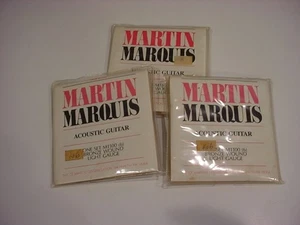 3 sets MIP MARTIN MARQUIS M1100 light bronze acoustic guitar string set (6) - Picture 1 of 3