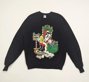 VTG Looney Tunes Christmas Tweety Sylvester Sweatshirt Crewneck Vintage 1993 - Picture 1 of 5