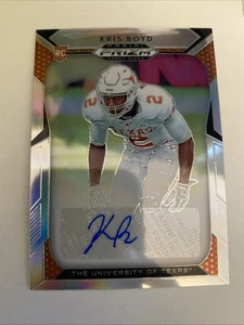 2019 Panini Prizm Draft Picks Kris Boyd Rookie Prizm Autograph  - Picture 1 of 2