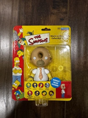 Simpsons Playmate Action Figure Donut Head Homer UK Version RARE - Image 1 of 4