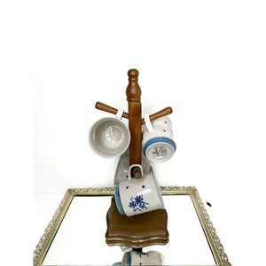 4er Set Vintage Jardin 710 Whisper Blue Floral Kaffee Tee Tasse/Becher 60er 70er - Bild 1 von 9