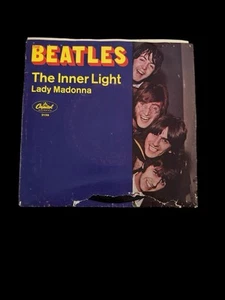 The Beatles LADY MADONNA / THE INNER LIGHT 1968 45 Capitol Picture Sleeve FLAW - Picture 1 of 5