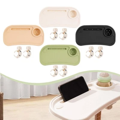 Plateau universel antidérapant pour poussette, idéal pour les repas. - Photo 1/2