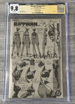 Absolute Batman #13 CGC JSA 9.8 Felix Arte Cómic Exclusivo BOCETO FIRMADO Dragotta Foto 1 de 2