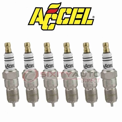 6 pc ACCEL Spark Plug for 1989-1997 Ford Taurus 3.8L V6 - Ignition Secondary gw - Изображение 1 из 4