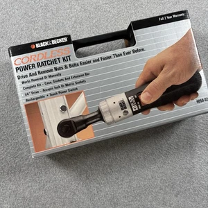 Black & Decker Cordless Power Ratchet Kit No. 9050-02-New Old Stock Sealed - Picture 1 of 4