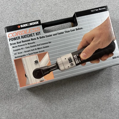 Black & Decker Cordless Power Ratchet Kit No. 9050-02-New Old Stock Sealed - Image 1 of 4
