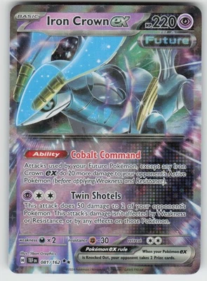 Iron Crown ex - Double Rare Holo SV05: Temporal Forces 081/162 NM - Image 1 of 2