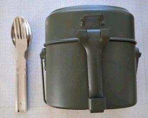 Bundeswehr Feldgeschirr 3-teilig + Besteck 4-teilig,  sehr guter Zustand  - Bild 1 von 9