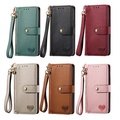 Zip Wallet Case Flip Leather Cover For Samsung S25 Edge S24 S23 S22 S21 S20 FE + - Image 1 of 4