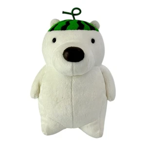 Cappello Anguria Orso Bianco Peluche Monmo-Chan Gioco Giappone YouTube 2000 Pecan Nuts 8" - Foto 1 di 9
