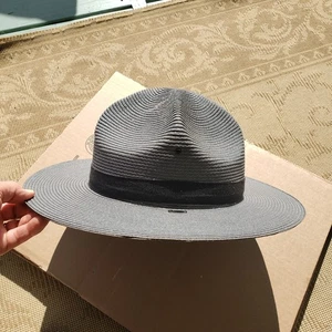 ***** Sombrero de hombre The Lawman Milan Trooper Police 7 5/8 - Imagen 1 de 7