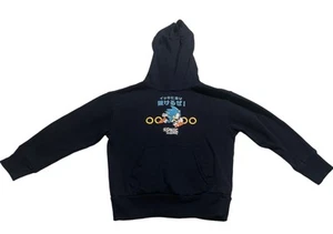 SONIC THE HEDGEHOG Kids Sweatshirt Pullover Hoodie Japanese Writing SMALL Navy - Picture 1 of 8