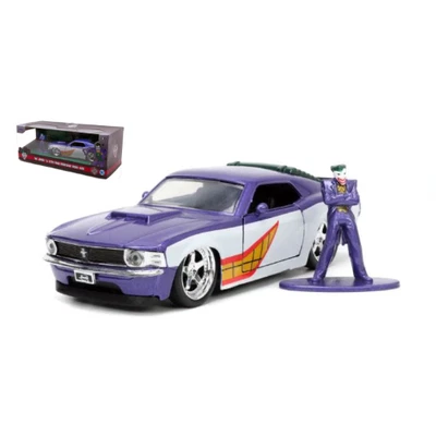 FORD MUSTANG BOSS 429 1970 THE JOKER WHITE/PURPLE 1:32 Jada Toys Tuning Modellin - Immagine 1 di 4