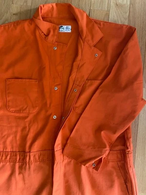 Halloween orange coveralls, ready for display. Top quality, not one time use. - Image 1 of 4