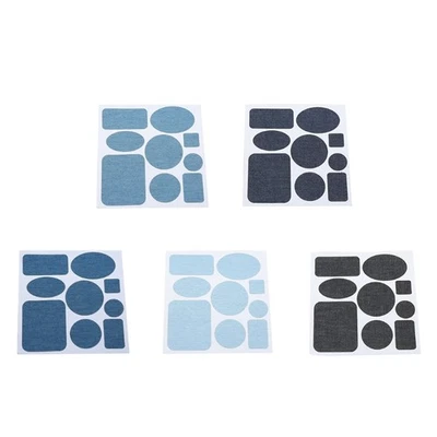 9Shapes Iron on Patches Denim Jean Repair Patches for Inside Clothing Repair - Image 1 of 4