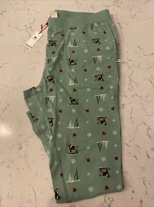 Neu mit Etikett The Black Dog Martha’s Vineyard Damen-Pyjamahose Weihnachten Large - Bild 1 von 10