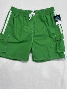Costume da bagno uomo Kanu Surf nuovo con etichetta, taglia 2X, verde, 2I272 - Foto 1 di 12