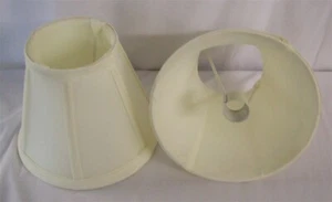 New 2 Ivory/French White Candelabra Lamp Shades - Picture 1 of 1