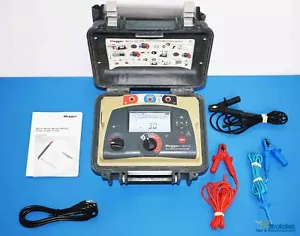 Probador de resistencia de aislamiento Megger MIT515 5kV MegohmMeter NIST calibrado - Imagen 1 de 8
