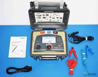 Probador de resistencia de aislamiento Megger MIT515 5kV MegohmMeter NIST calibrado Foto 1 de 4