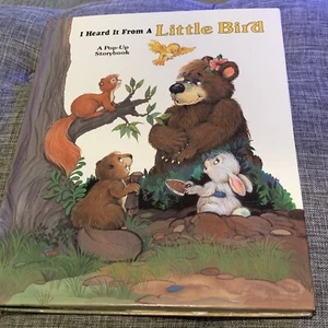 I HEARD IT FROM A LITTLE BIRD POP-UP STORYBOOK VINTAGE 1991 HARDCOVER BARRON'S - Picture 1 of 3