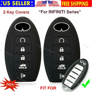 2pcs 5B Silicone Cover Holder Protector Entry Case Fob Holder for Infiniti Key - Picture 1 of 5