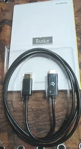 Rankie for DisplayPort (DP) to HDMI Cable 4K Resolution Ready - Picture 1 of 3