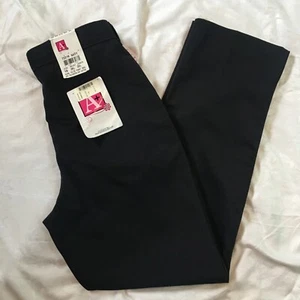 School Apparel Size 16 Girls 7221R Navy Blue Dress Pants School Adjustable New - Picture 1 of 14
