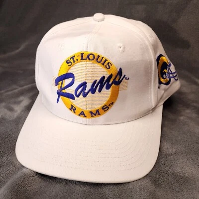 Vtg 90s The Game Snapback Hat St Louis Rams Circle Logo Los Angeles 90s Cap — 第 1/4 张图片