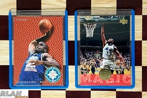 Fleer & Upper Deck SHAQUILLE O'NEAL 2 Card Lot Inserts Non Auto - Picture 1 of 2